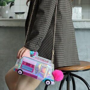 Crossbody bag ice cream bus